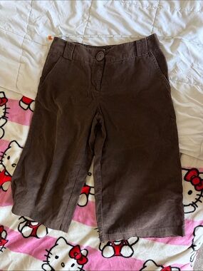Miss Shop Brown Wide-Leg Cotton corduroy Shorts